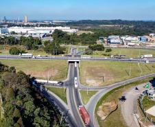 Foto aérea rodovia