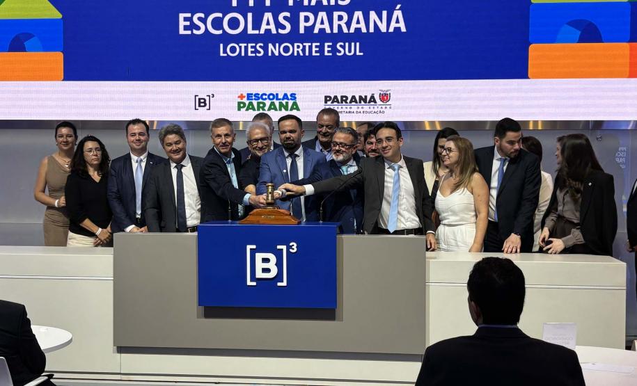 Com resultado do leilão na B3, Paraná vai economizar na construção de 40 escolas