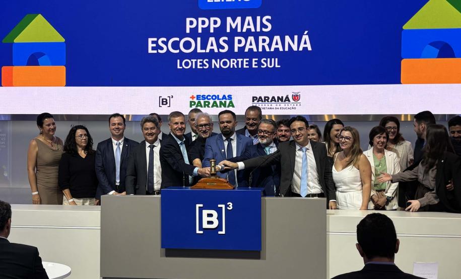 Com resultado do leilão na B3, Paraná vai economizar na construção de 40 escolas
