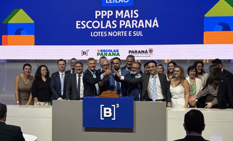 Com resultado do leilão na B3, Paraná vai economizar na construção de 40 escolas